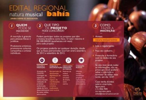 Edital Bahia - Natura Musical