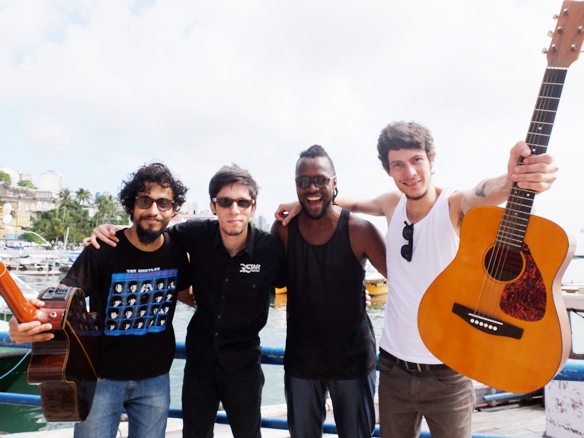 Dão e a banda Vivendo do Ócio (Foto: Genilson Coutinho)