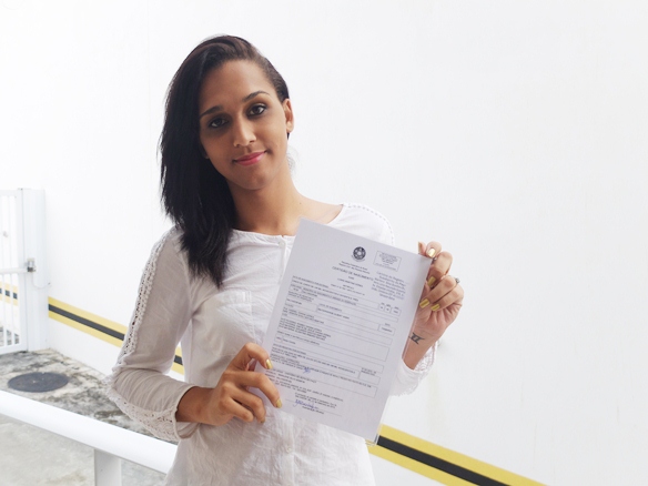 Luanna feliz com a conquista (Foto: Genilson Coutinho)